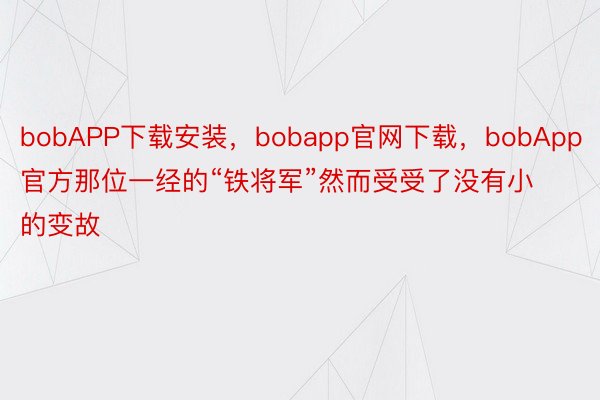bobAPP下载安装，bobapp官网下载，bobApp官方那位一经的“铁将军”然而受受了没有小的变故